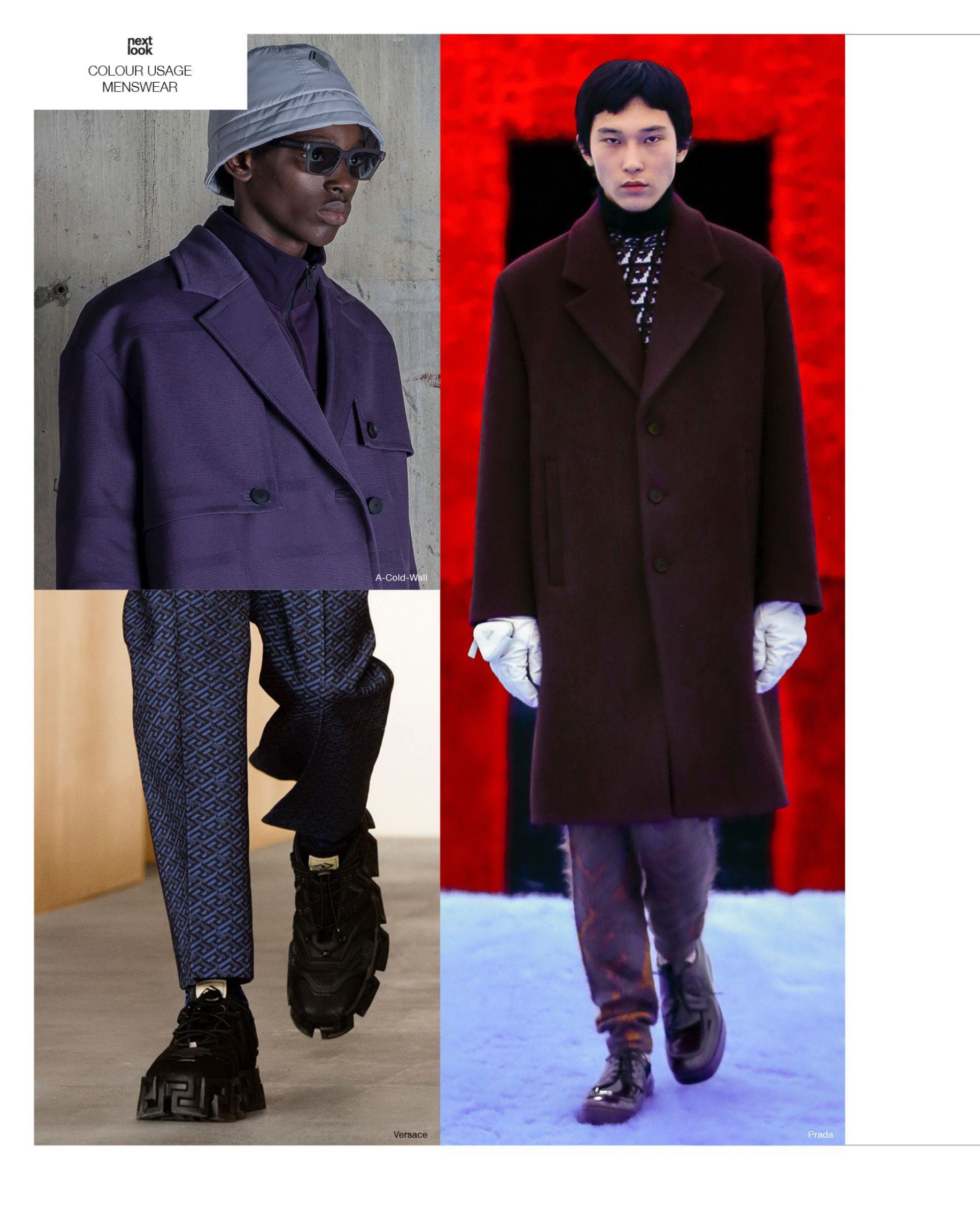 Next Look Colour Usage Men AW 22-23
