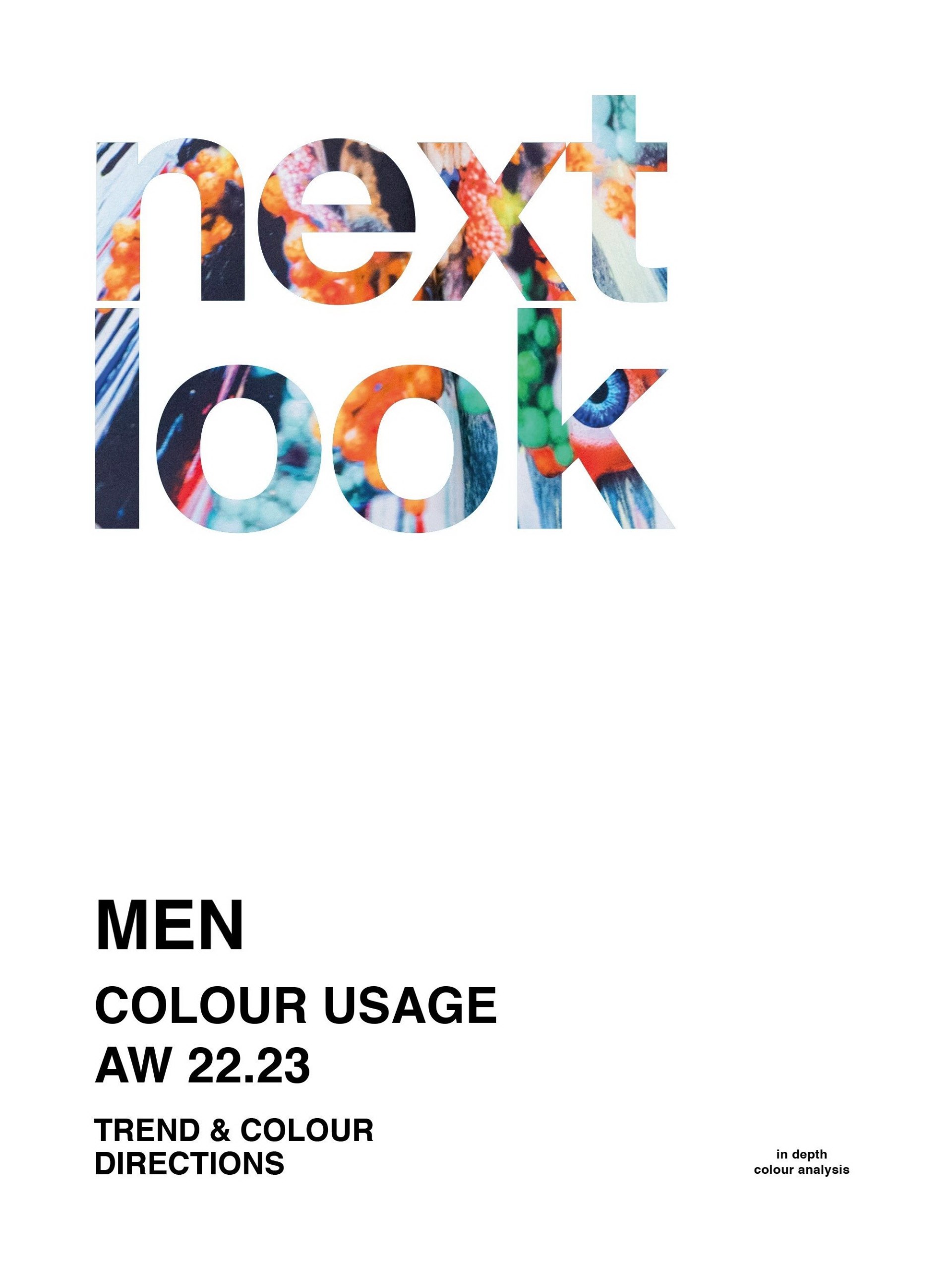 Next Look Colour Usage Men AW 22-23